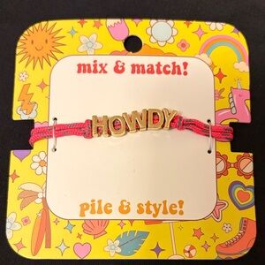 Howdy Kids Pink Bracelet